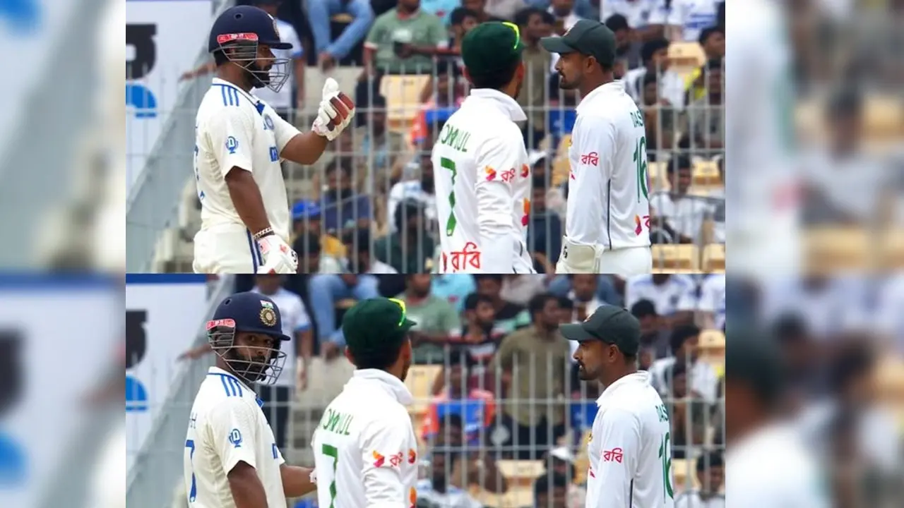 Arguement between Rishabh Pant and Litton Das