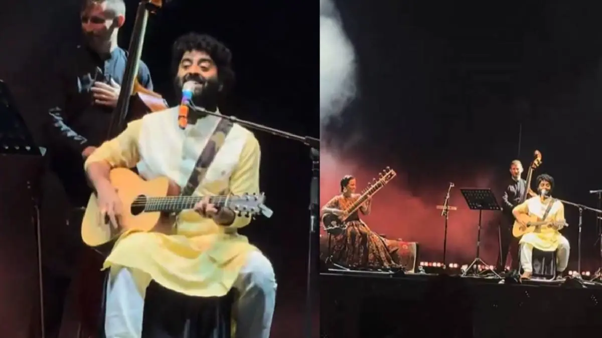 Arijit Singh: रिटायरमेंट लेने के बाद मंच पर लौटे अरिजीत सिंह, परफॉर्मेंस शुरू करने से पहले बोले- घबराया हुआ हूं... Arijit Singh returns to stage