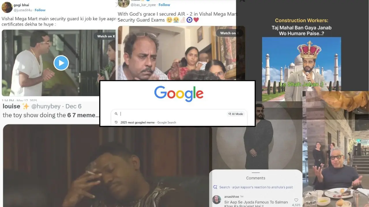 Arjun Kapoor Tops Meme Searches On Google In 2025, Vishal Mega Mart Security Guard Job And 67 Follow