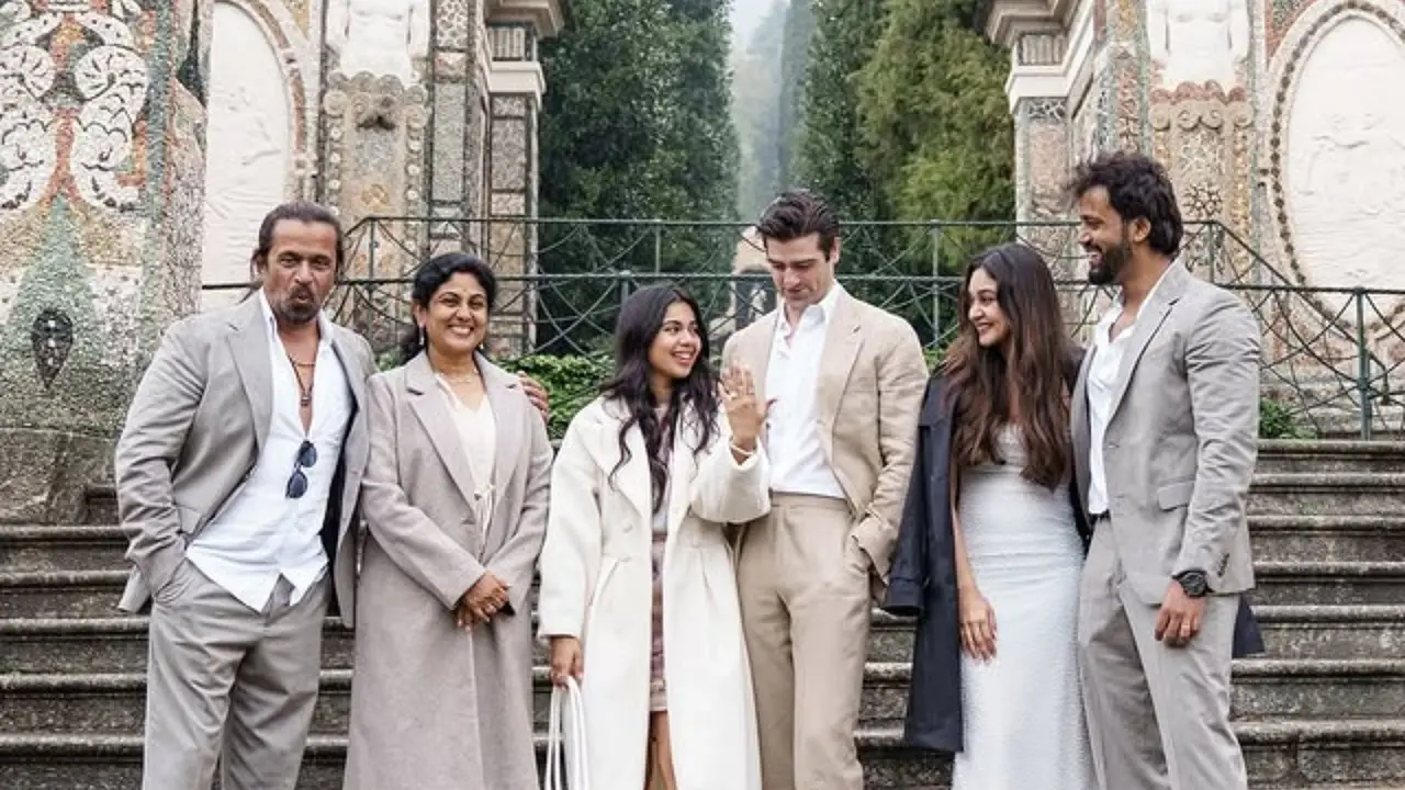 Arjun Sarja's younger daughter gets engaged