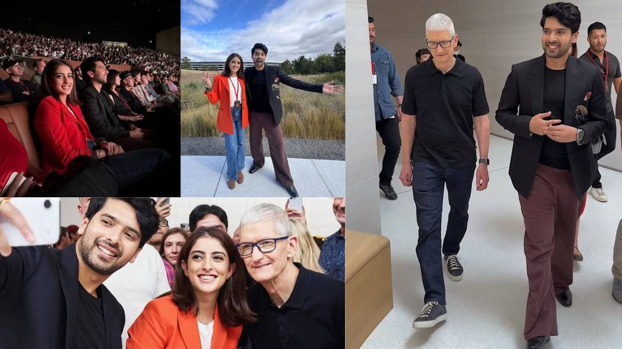 Armaan Malik and Navya Naveli Nanda Shine at Apple Keynote Event 2025