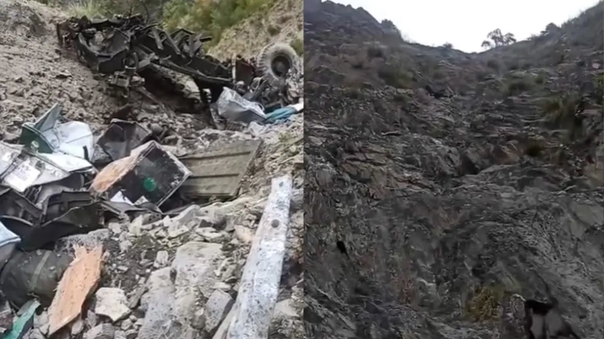 Army vehicle fell into ditch Ramban