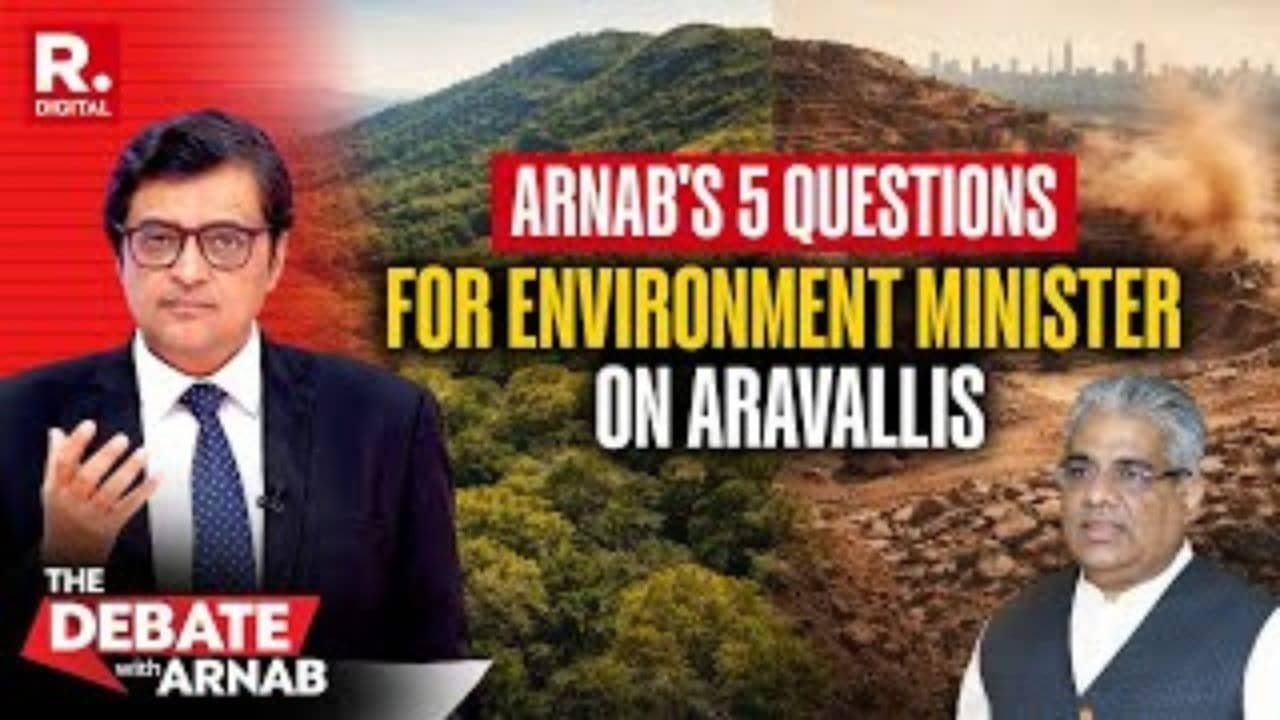 Arnab's 5 Stinging Questions For Environment Minister Bhupendra Yadav