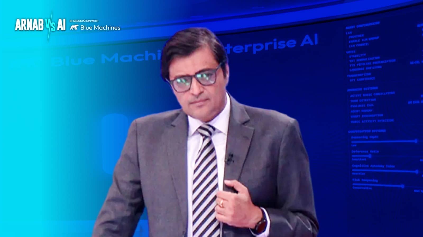 Arnab Goswami Challenges Blue Machines AI On India-US Trade Deal: Here's What AI Predicts