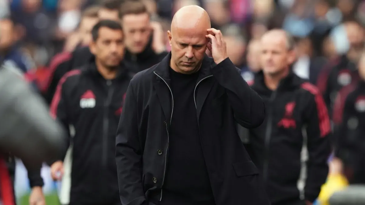 Arne Slot Registers Unwanted Record As Crystal Palace Tame Defending Champions Liverpool In Crucial Premier League Clash Arne Slot after the Liverpool vs Crystal Palace game