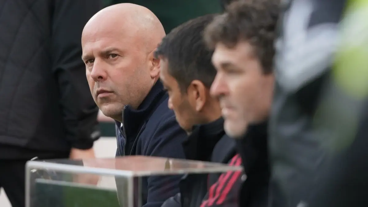 Arne Slot during Liverpool vs Nottingham Forest game