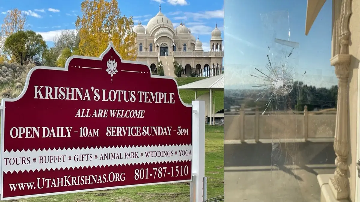 Around 20 to 30 bullets were fired at the ISKCON temple in Utah.