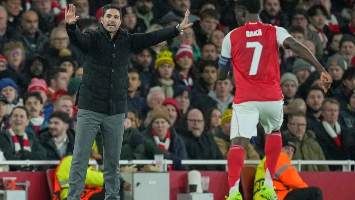 Arsenal manager Mikel Arteta