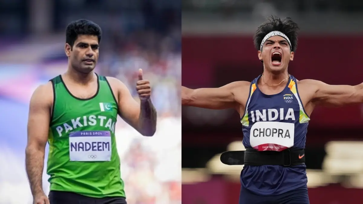 Arshad Nadeem and Neeraj Chopra