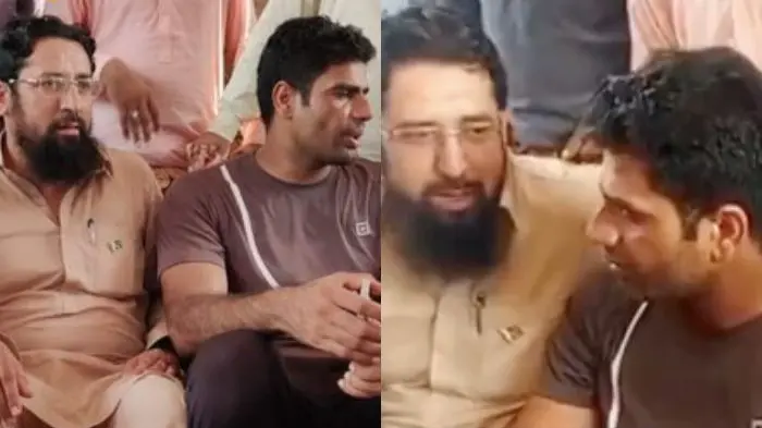 Arshad Nadeem with Terrorist Harris Dhar