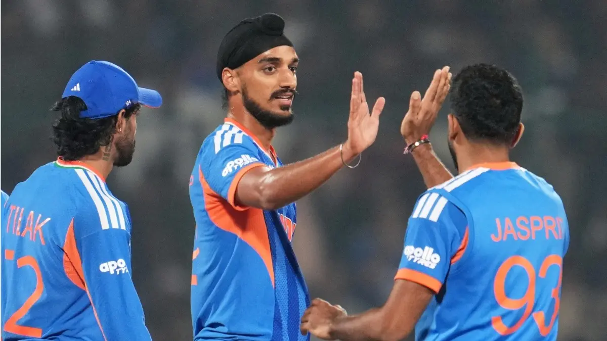 Arshdeep Singh Hits Cristiano Ronaldo's Iconic 'Siu' Celebration After Dismissing Namibia's Jan Frylinck In T20 World Cup 2026 | WATCH Arshdeep Singh celebrates after taking a wicket against Namibia