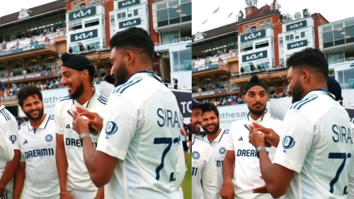 'What Pressure?': BCCI Shares Behind The Scenes Video Of Arshdeep Singh Teasing Md. Siraj After India's Famous Win At The Oval | WATCH Arshdeep Singh teases Md. Siraj after The Oval Test