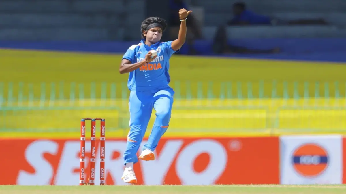 Arundhati Reddy in action for India