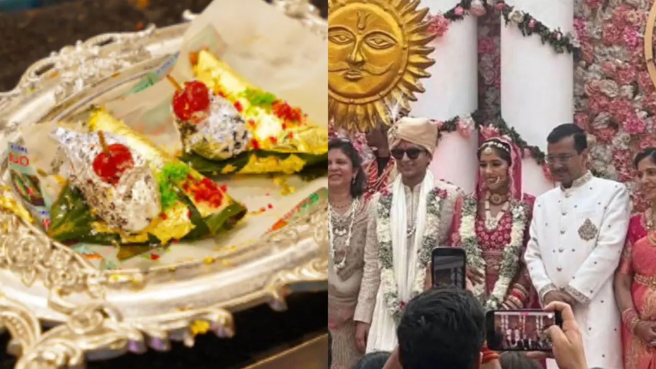 Gold Leaf Coated Paan Worth Rs 600 Served at Kejriwal's Daughter Wedding Arvind Kejriwal