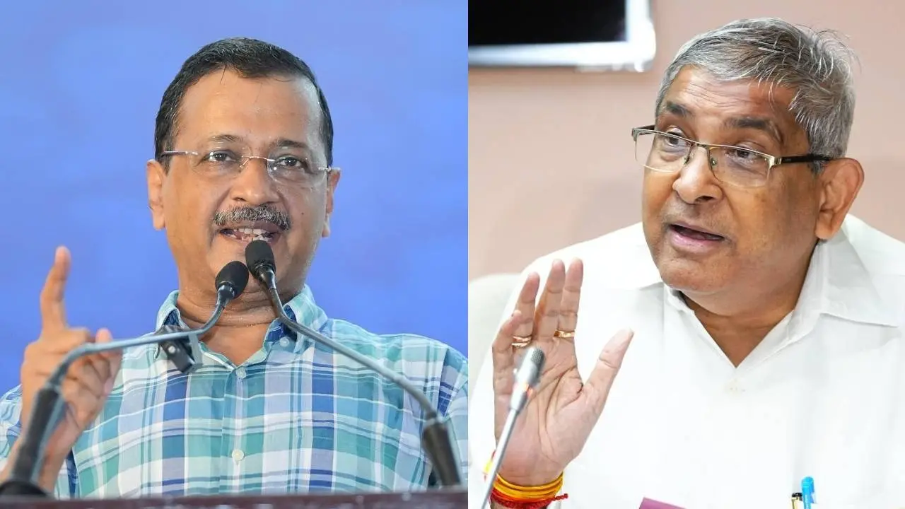 Arvind Kejriwal and Mukesh Goel