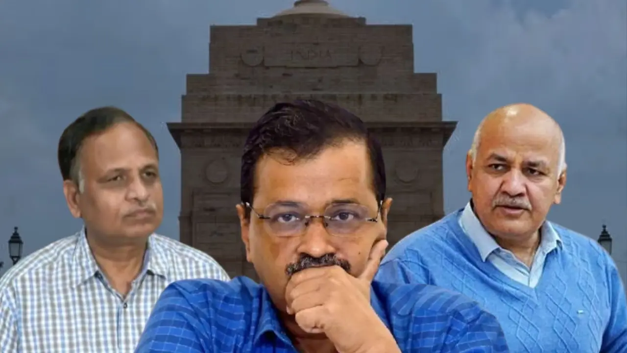 Arvind Kejriwal Manish Sisodia Satyendra Jain