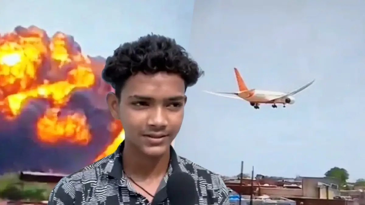 Aryan recorded the first visuals of the tragic crash
