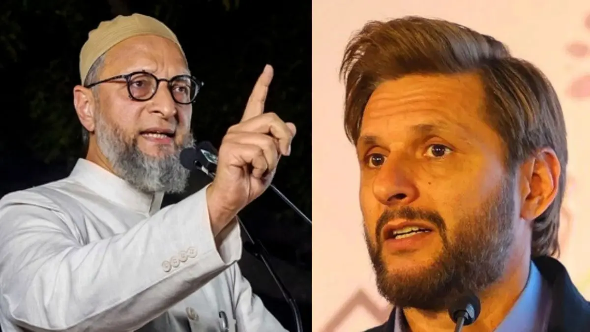 Asaduddin Owaisi Shahid Afridi