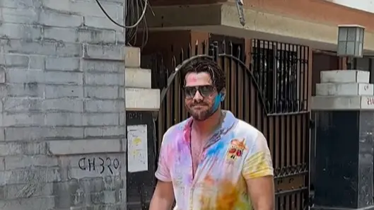 Ashish Chanchalani spotted on Holi 2025