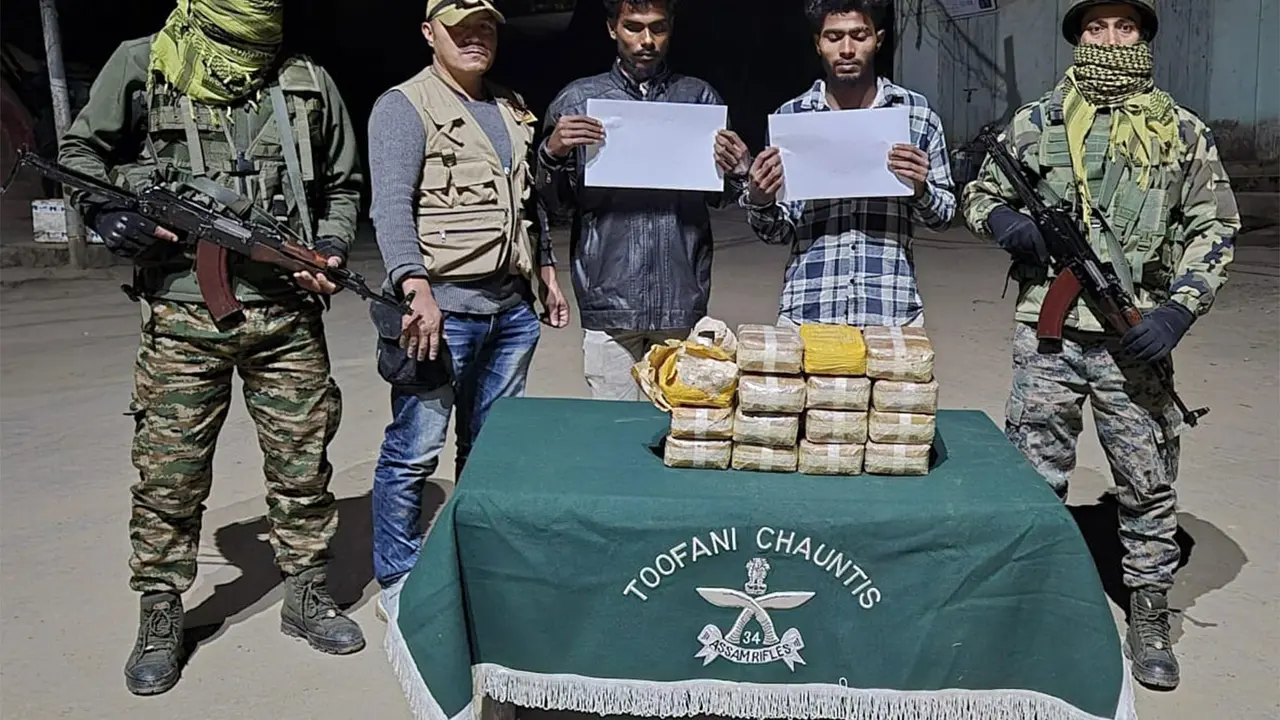 Assam Rifles Seizes Methamphetamine Tablets Worth Rs 45 Crore in Mizoram's Saitual District