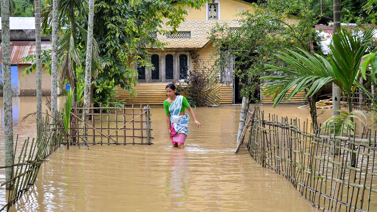 The report said more than 5,97,600 people are impacted due to flood in Assam.