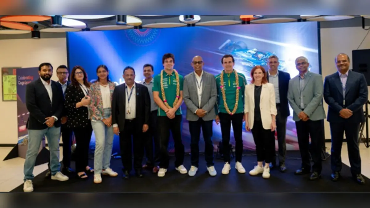 Aston Martin Aramco Formula One™ Team driver Lance Stroll Visits Cognizant’s Hyderabad Campus