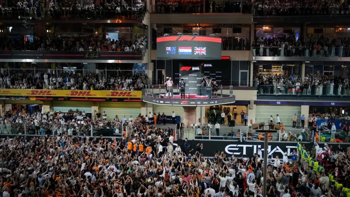 At Yas Marina Circuit in Abu Dhabi