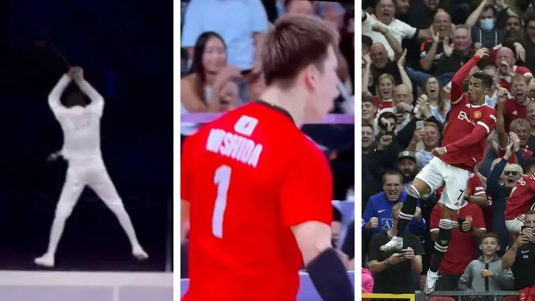 Cristiano Ronaldo's 'Siii' Celebration Takes Center Stage as Athletes Emulate His Impact at Olympics Athletes mimic Cristiano Ronaldo's 'Siii' celebration at the 2024 Paris Olympics.