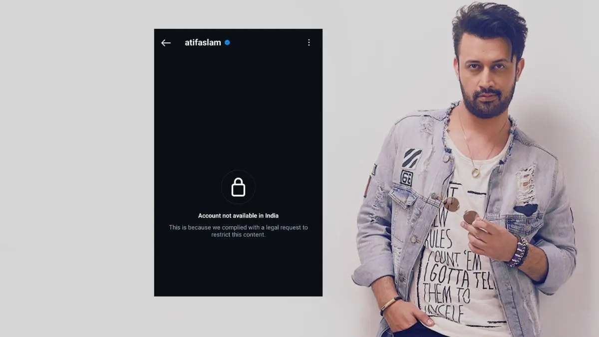 Atif Aslam's Instagram account banned in India