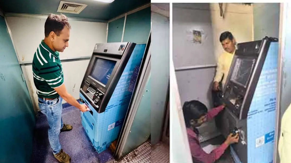 ATM installed onboard Panchvati Express train