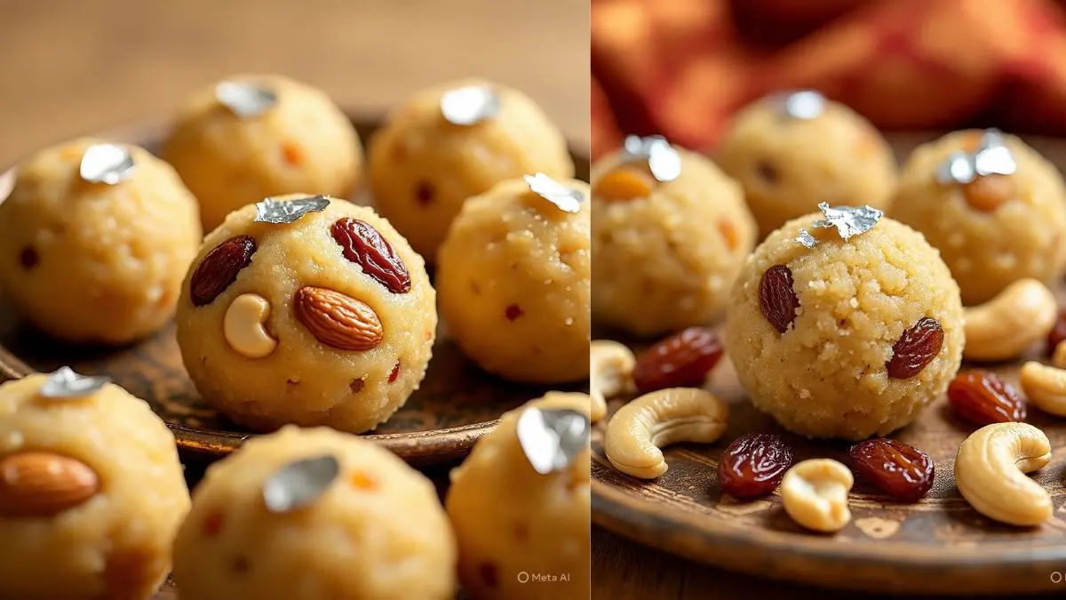 Atta dry fruit laddu