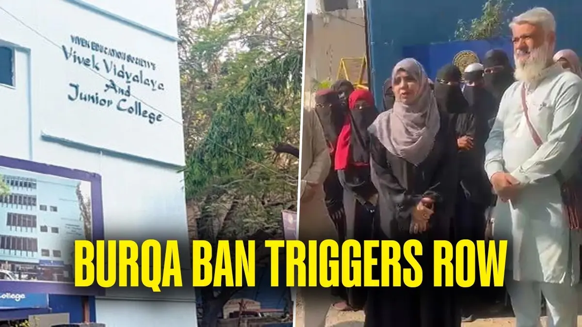 ‘Attack On Religious Freedom’: Burqa Ban At Mumbai College Triggers Student Protest ‘Attack On Religious Freedom’: Burqa Ban At Mumbai College Triggers Student Protest