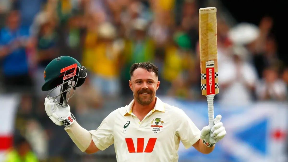 Travis Head Produces Historic Knock In Perth Test, Attains Multiple Milestones As AUS Take Charge Over ENG In Ashes 2025 Opener Australia batter Travis Head celebrates after scoring a century against England in Perth Test