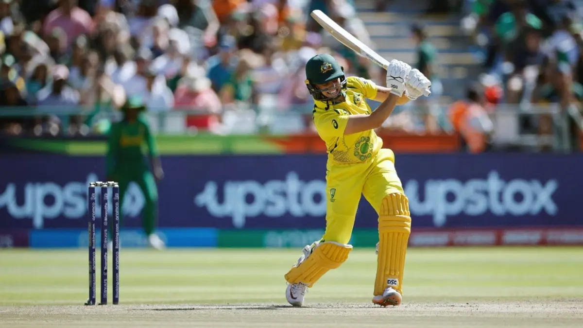 Australia's Ashleigh Gardner in action during Women's T20 World Cup 2023