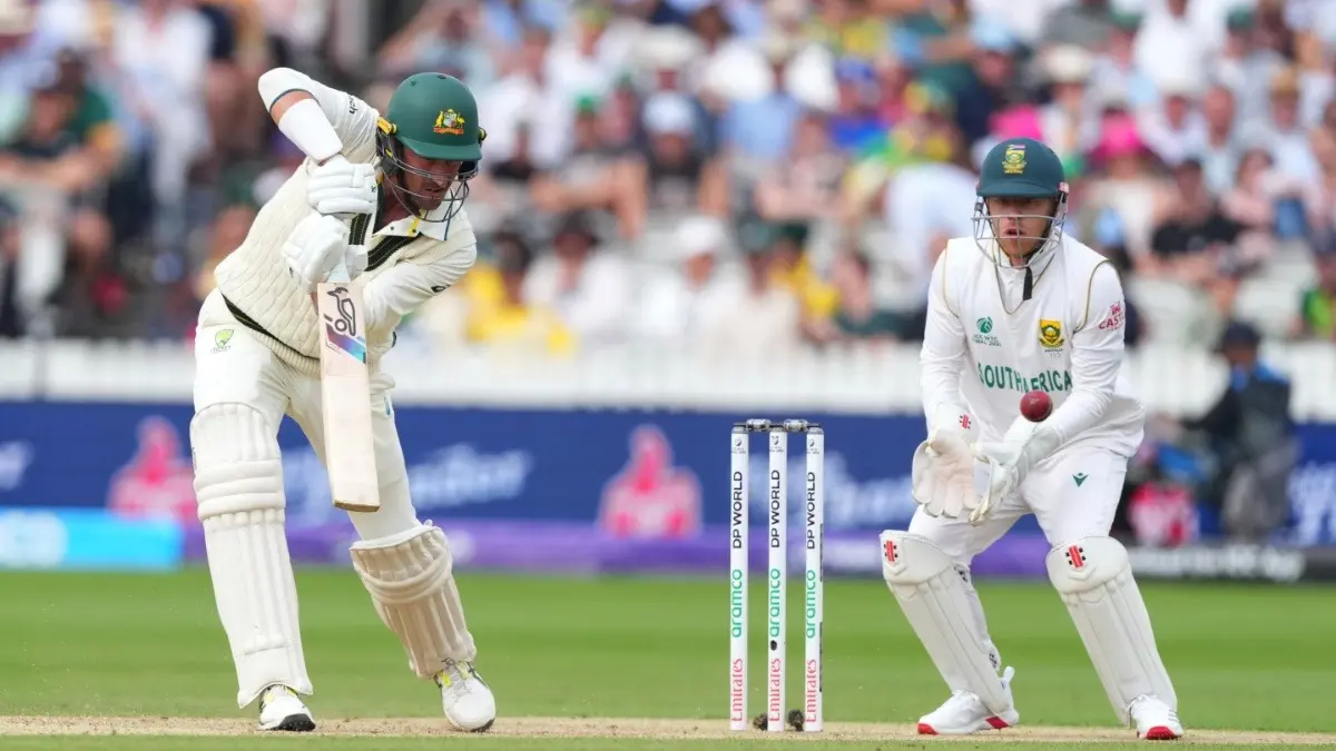 'He's Born Champion': Fans React To Australia Star Mitchell Starc's Resilient Half-Century Against South Africa In WTC 2025 Final Australia's Mitchell Starc in action during Day 03 of the WTC 2025 Final against South Africa