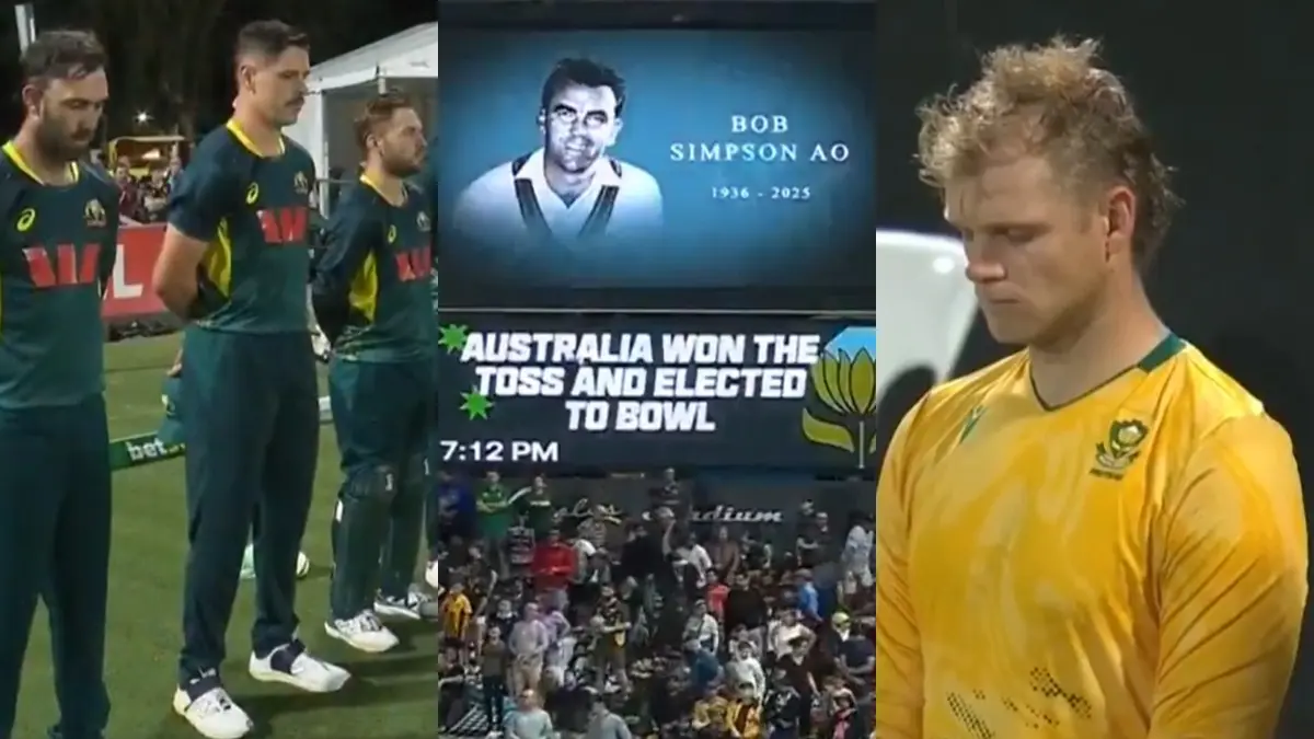 Bob Simpson Remembered During AUS vs SA 3rd T20I; Aussie Stars Wear Black Armbands, Moment Of Silence Observed In Cairns Australia vs South Africa
