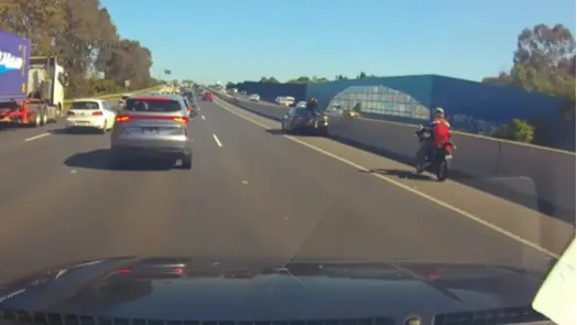 Caught On Cam: Australian Biker Ended Up on Car Roof After Speedy Collision Australian Biker Accident Viral Video