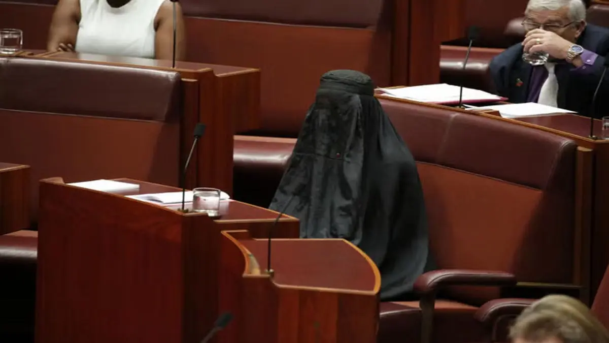 Australian Far-Right Senator Wears Burqa in Parliament, Sparking Outrage