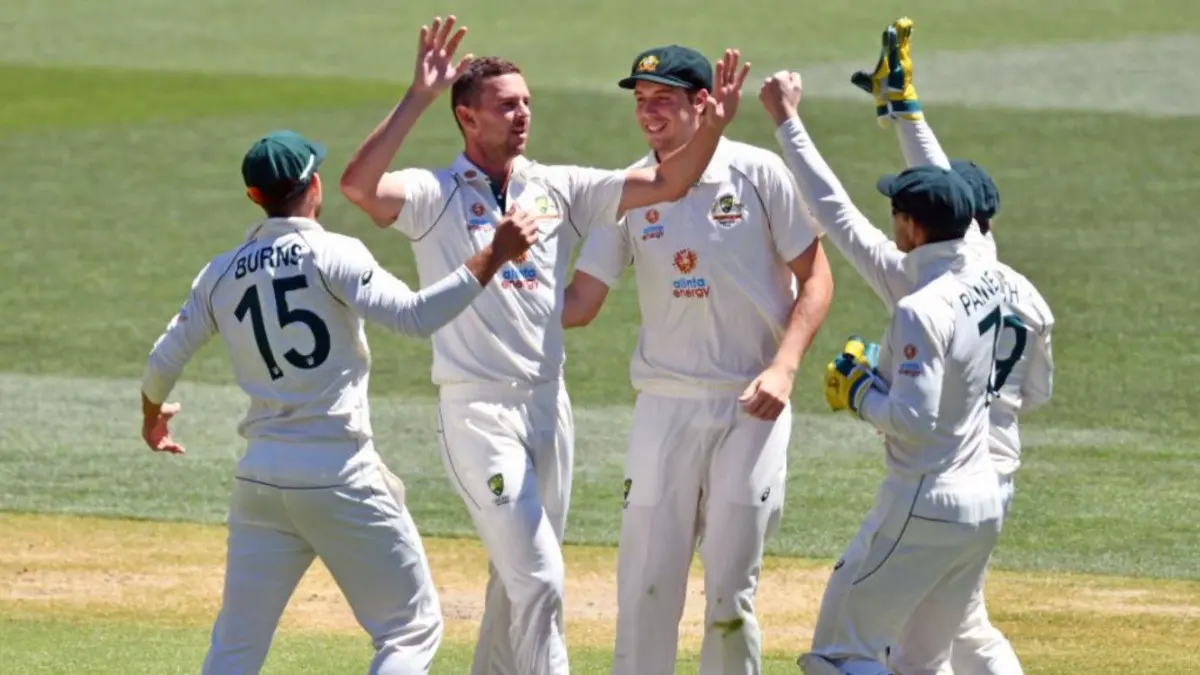 Injury Woes Continue To Strike Australia Ahead Of Ashes, Star RCB Pacer Set To Miss Perth Test Due To Hamstring Strain Australian players celebrate after taking a wicket