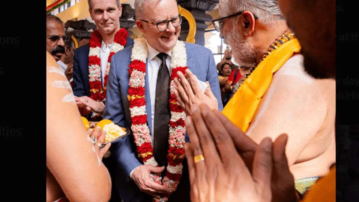Australian PM Albanese Celebrates Diwali and Bandi Chhor Divas at Temple and Gurdwara Australian PM Anthony Albanese