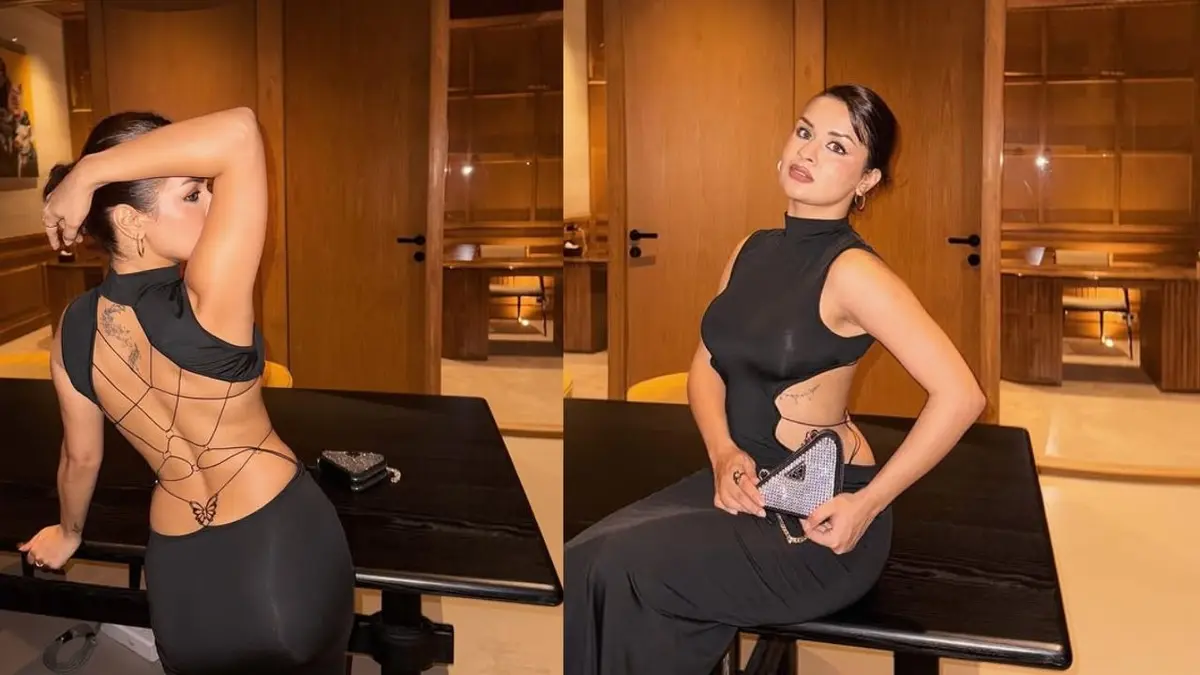 Avneet Kaur Raises The Temperature With Her Glam Avatar In A Risqué Black Dress | See Pictures Avneet Kaur