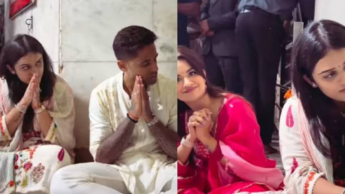 Avneet Kaur Prays With Suryakumar Yadav And Wife, Devisha