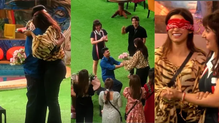 Bigg Boss 19: हाथों में हाथ फिर किया हग तो आंखों से छलके आंसू....जब अवेज ने नगमा को सबके सामने बोला- I Love You, VIDEO awez darbar nagma mirajkar