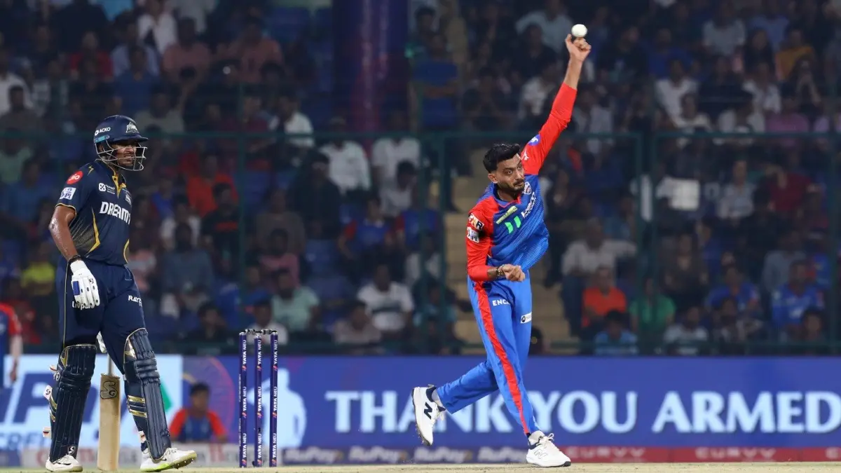 IPL 2025 - Captain Axar Patel Highlights Reason Behind Delhi Capitals' Defeat Against Gujarat Titans: 'Need To Improve...' Axar Patel in action during DC vs GT clash