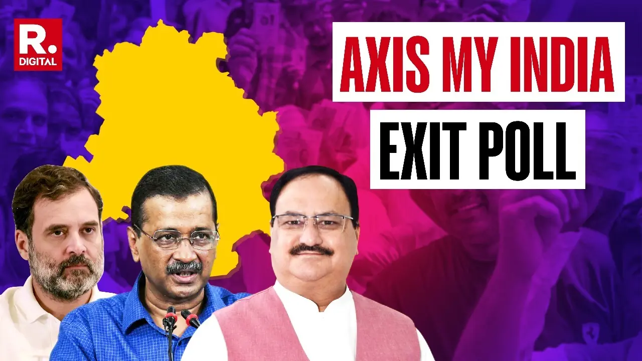 Axis My India Exit Poll Predicts Absolute Majority For BJP in Delhi With 45-55 Seats | Check Party-Wise Tally Axis My India Exit Poll Predicts Absolute Majority For BJP in Delhi With 45-55 Seats