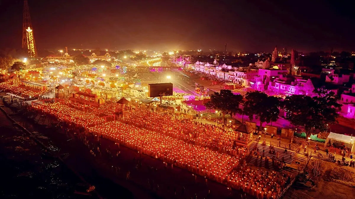 Ayodhya's Diwali Celebration Sets 2 Guinness World Records With Over 26 Lakh Diyas And Mega Aarti