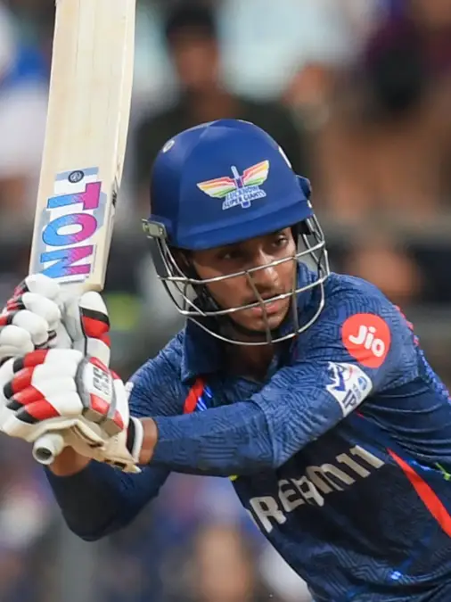 Ayush Badoni in action during IPL 2025