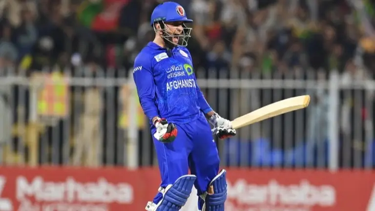 Afghanistan's Azmatullah Omarzai named ICC Men's ODI Cricketer of the Year Azmatullah Omarzai celebrates after sealing Afghanistan's win