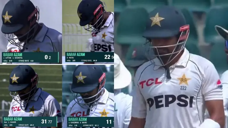 'Drop Babar Azam': Netizens Tear Apart Pakistan Batter After Prolonged Slump in Test cricket Babar Azam