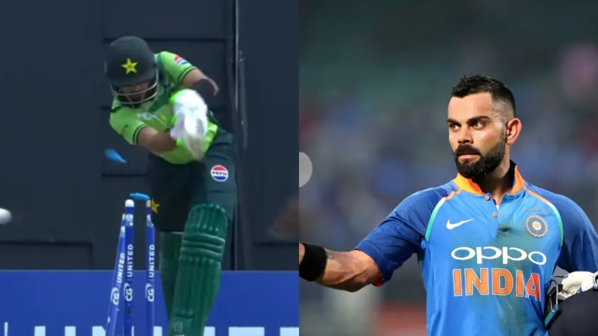 Babar Azam (L), Virat Kohli (R)